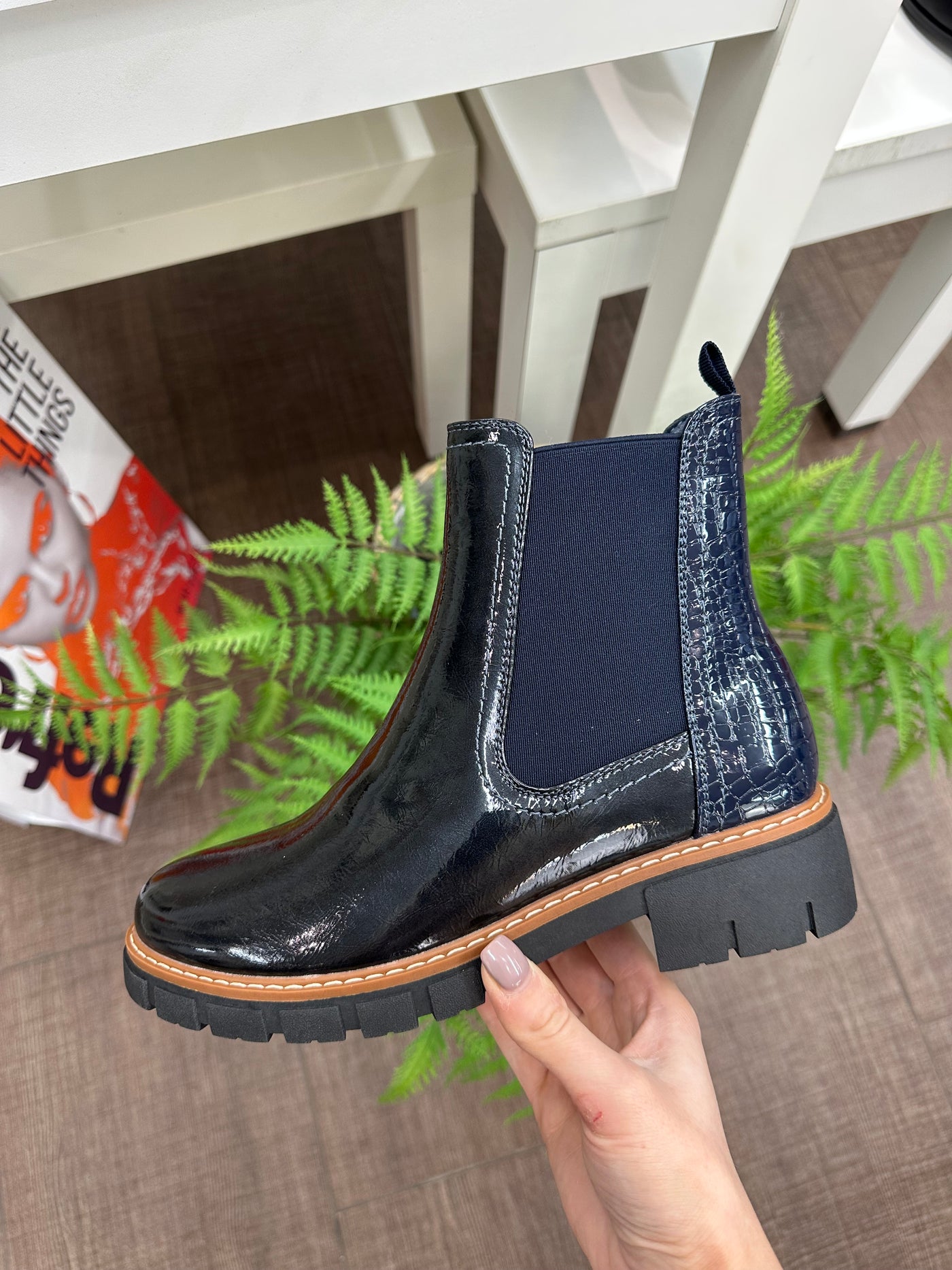 Lunar – Peace Ankle Boot in Navy