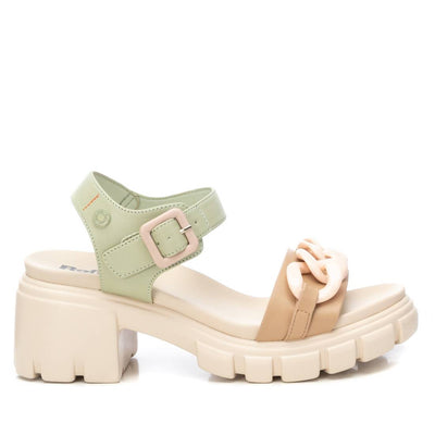 Refresh - Sandal with Buckle Detail in Beige 171937