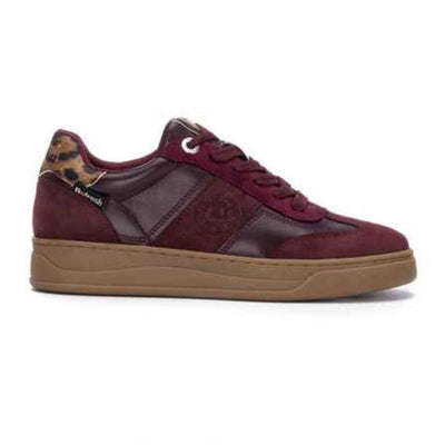 Refresh – Trainers in Burgundy with Leopard Detail 172954