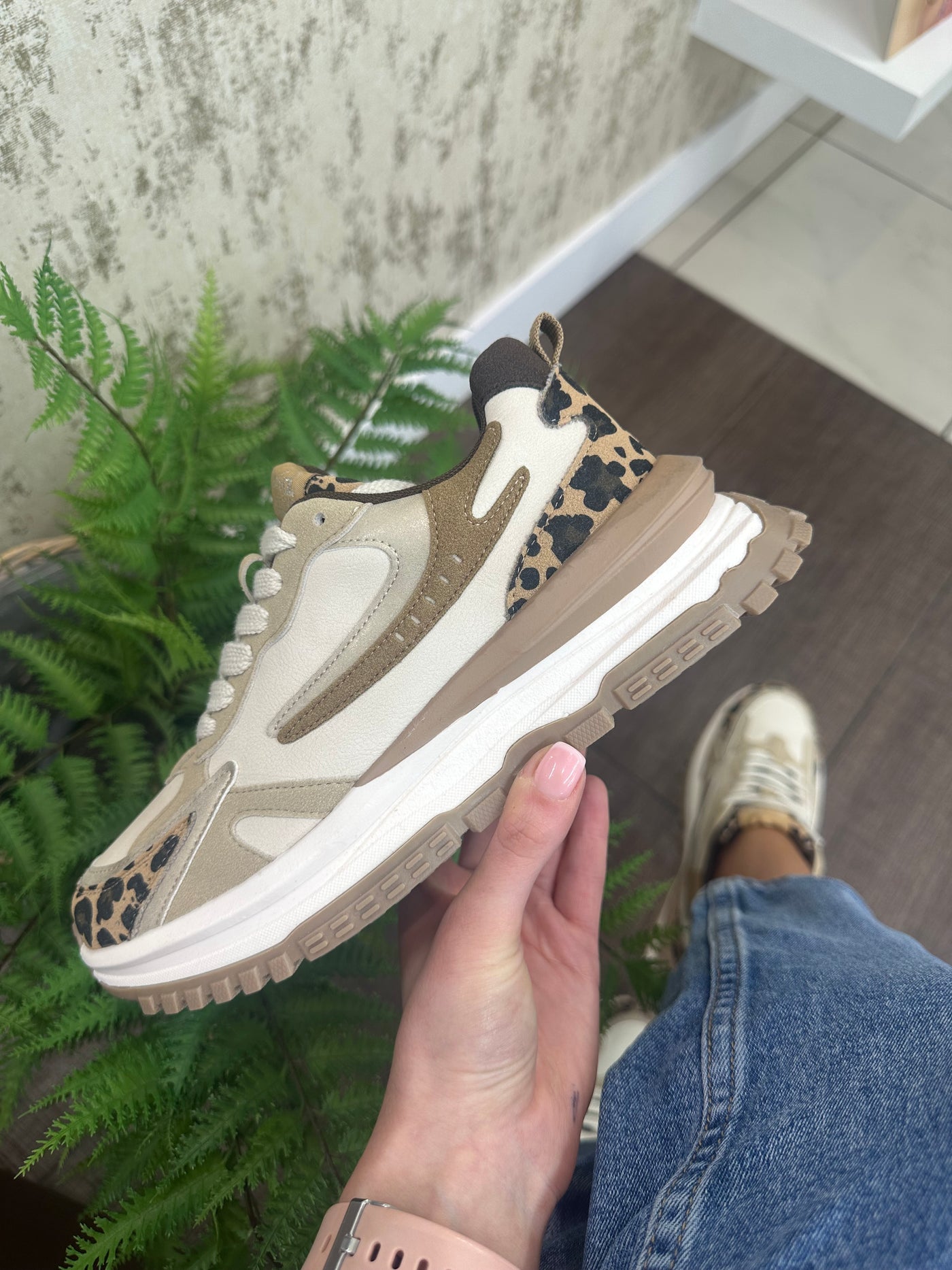 Blowfish Leo Trainer in Gold Natural Shimmer