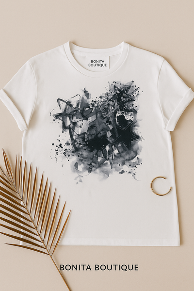 Indie T-Shirt with Abstract Print
