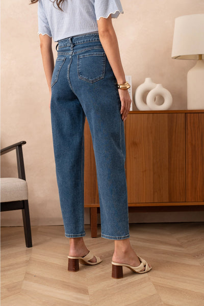 Orla Balloon Leg Jeans in Blue