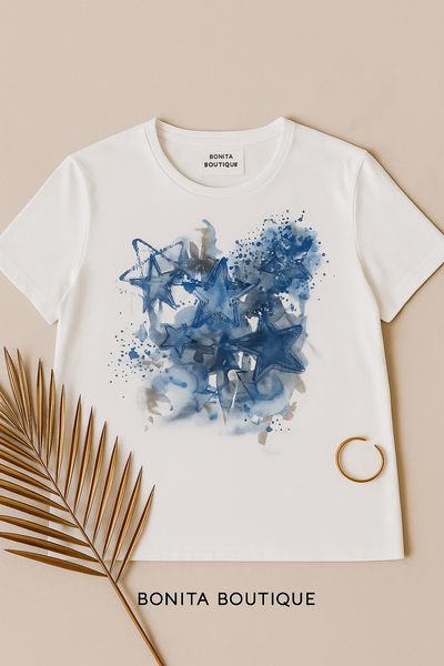 Indie T-Shirt with Abstract Print