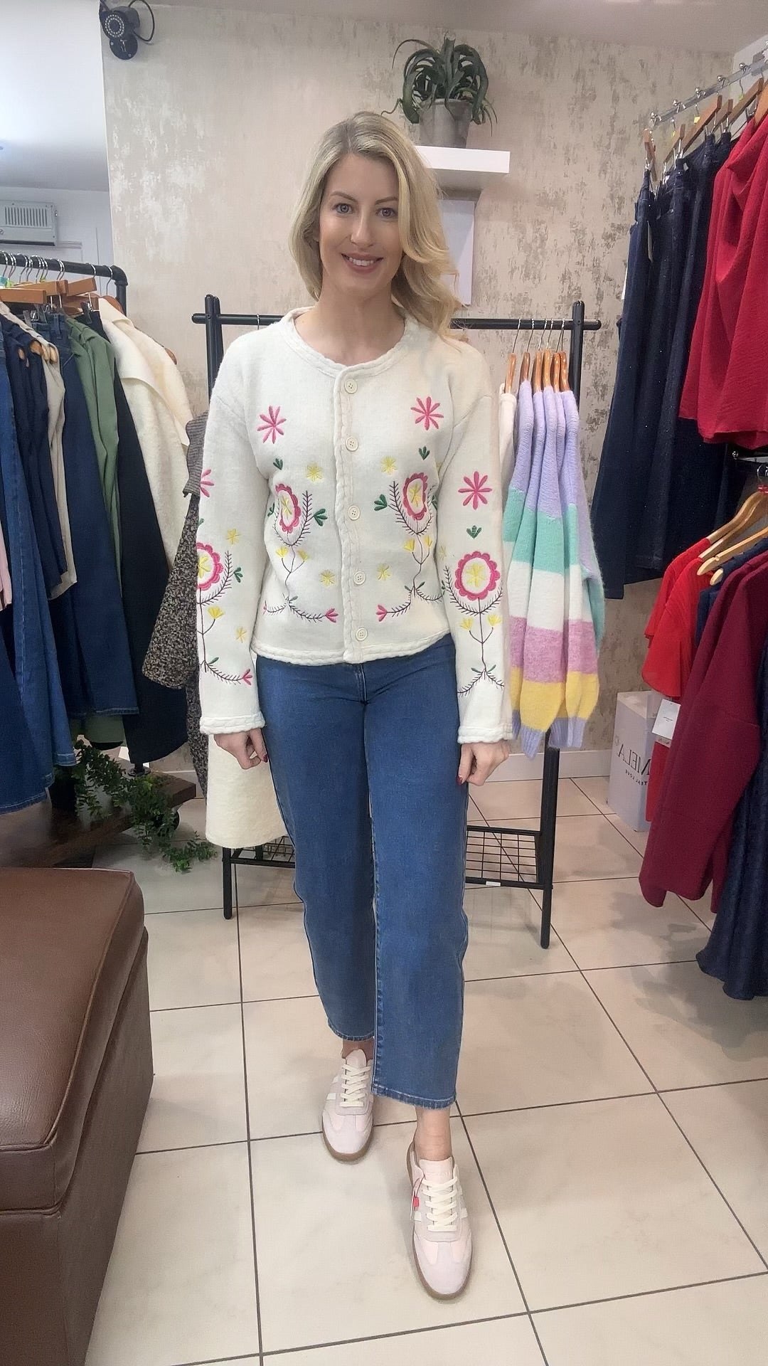 Queenie Embroidered Cardigan