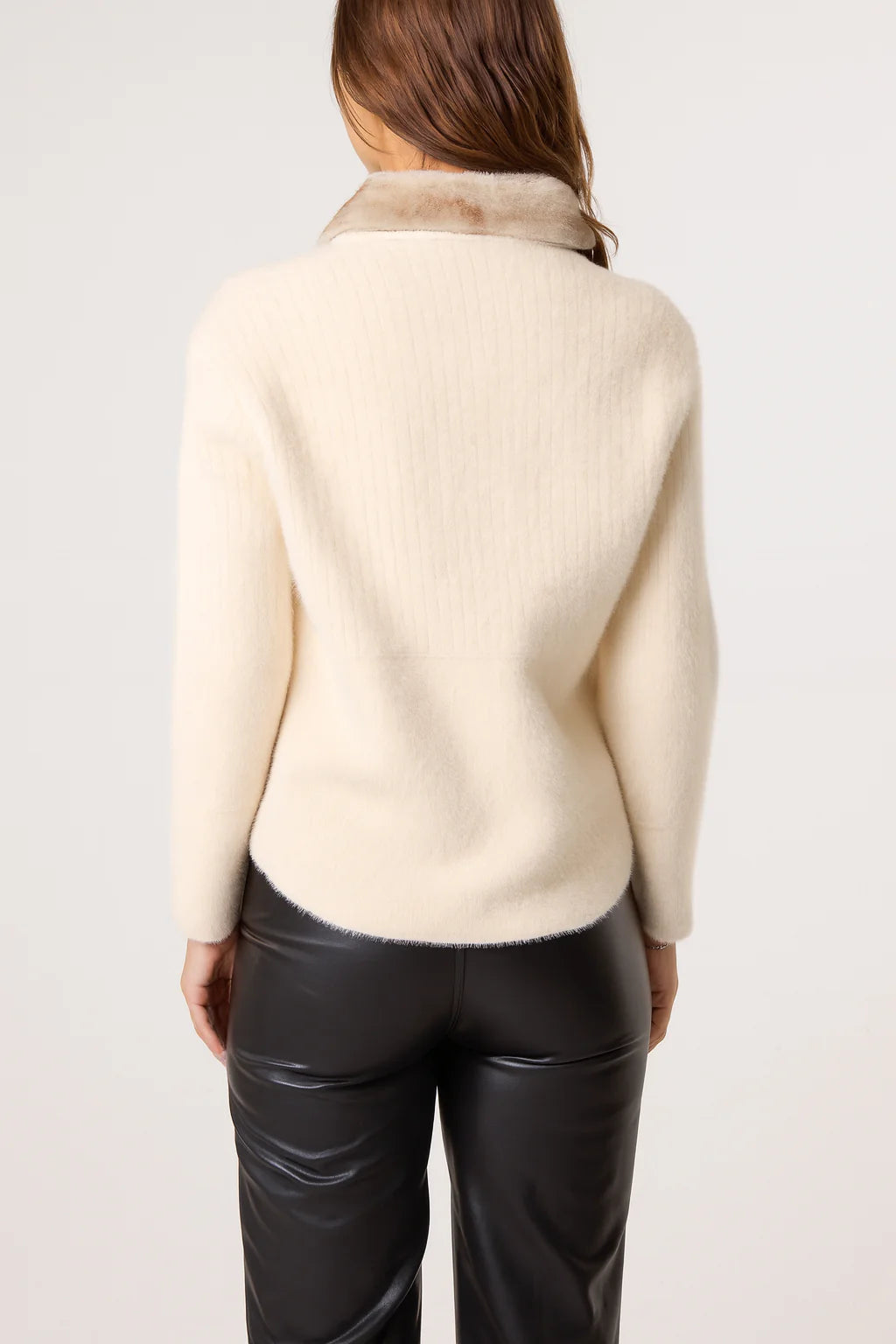 Jasmine Fur Collar Cardigan