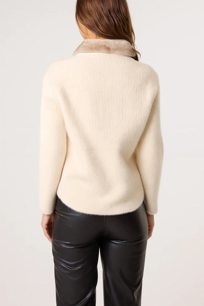 Jasmine Fur Collar Cardigan