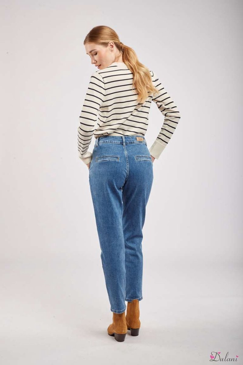 Toxik Mum Fit Jeans in Blue Denim