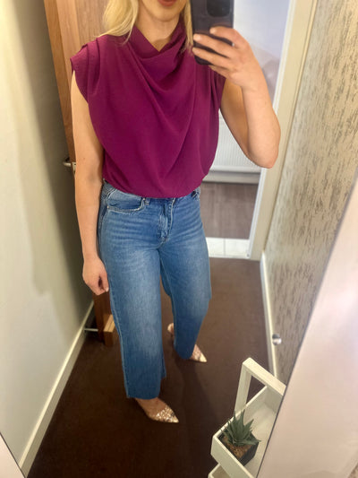 Emilia Top in Damson