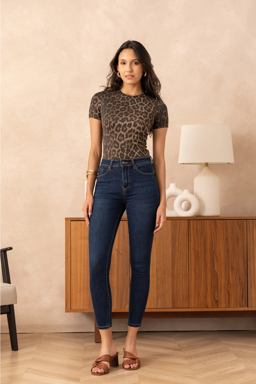 The Aria Push-Up Jeans in Dark Denim