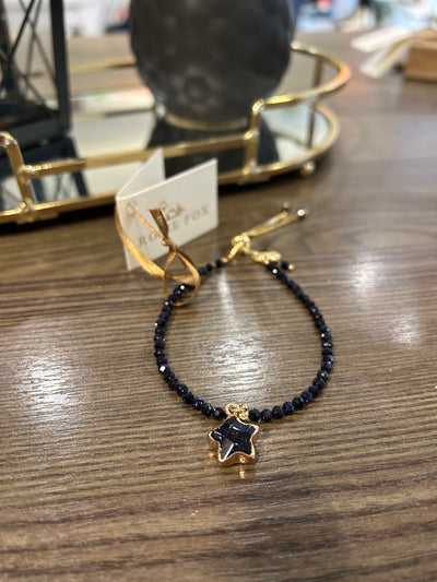 Rosie Fox Navy Star Adjustable Bracelet