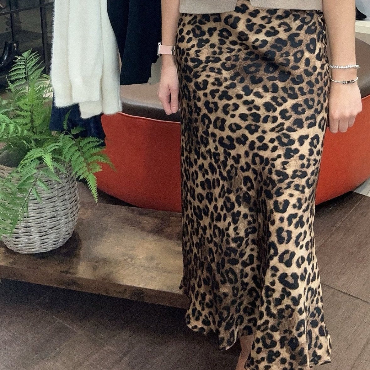 Abi Leopard Print Skirt