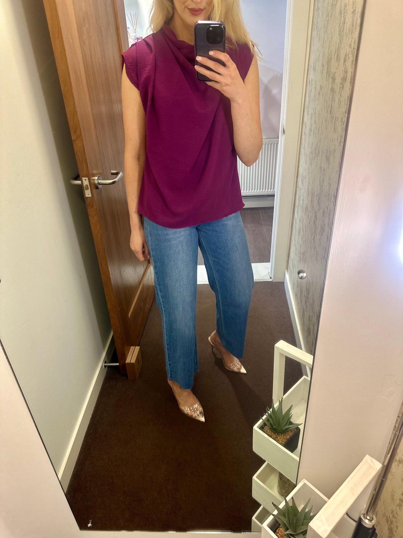 Emilia Top in Damson