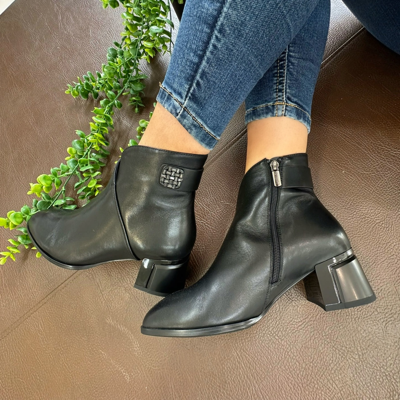 Loretta Vitale - Milano Leather Ankle Boot in Black