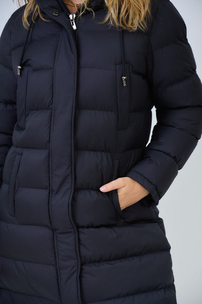 Farah Puffer Coat in Black