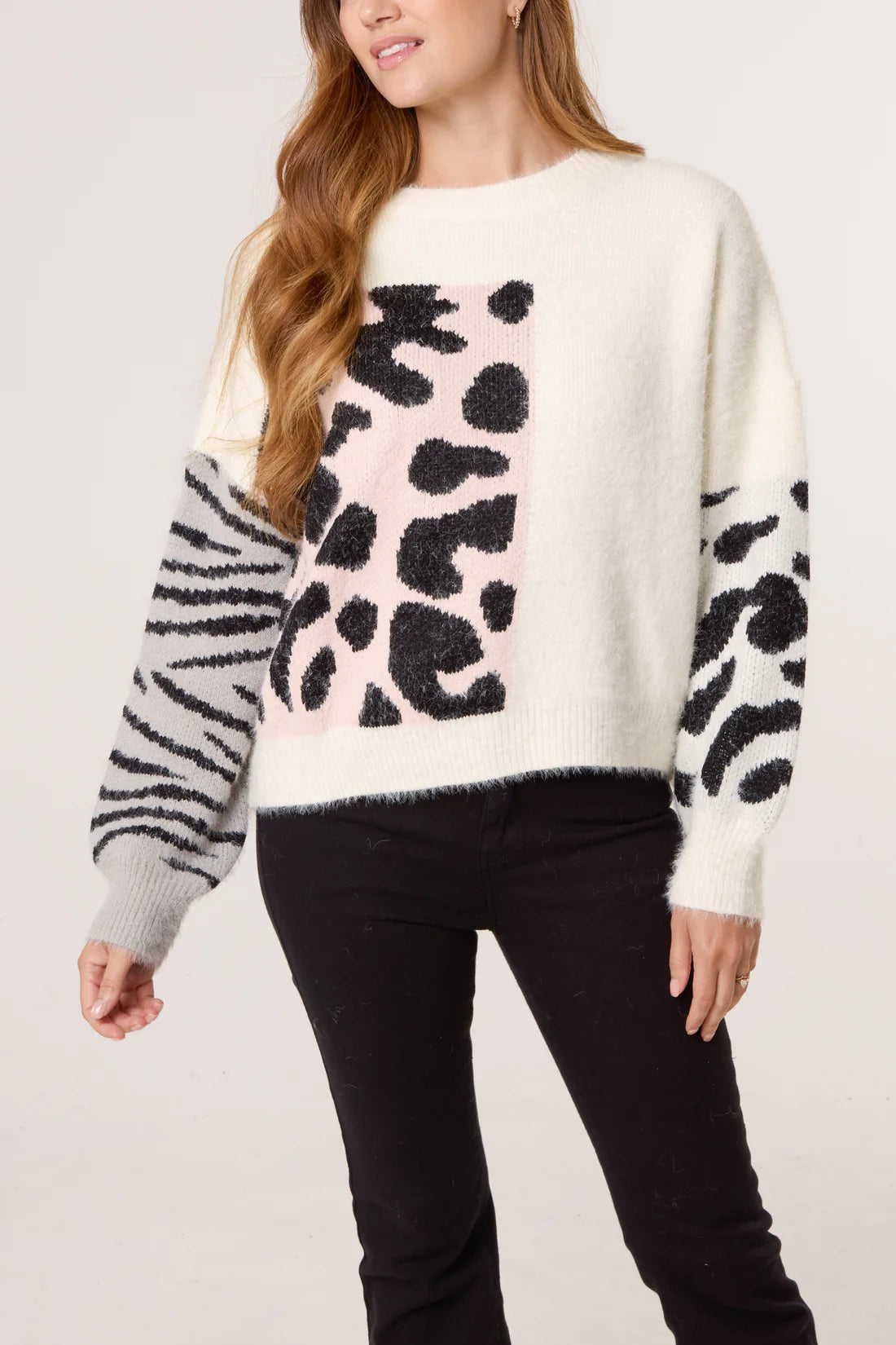 The Jasmine Animal Knit in Ivory