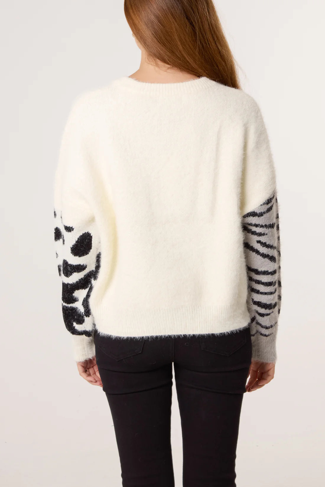 The Jasmine Animal Knit in Ivory