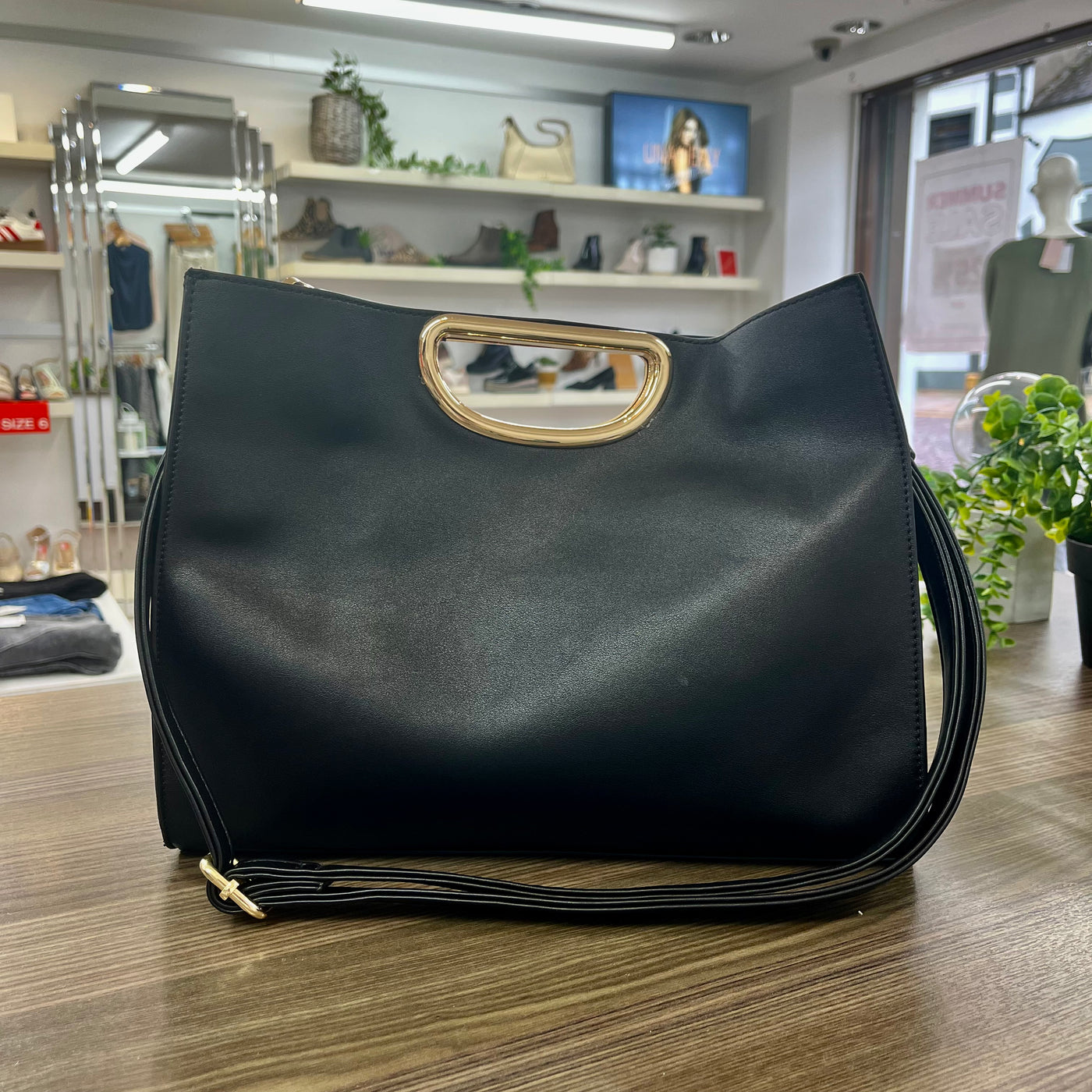 Bulaggi Bag in Black with Gold Accents