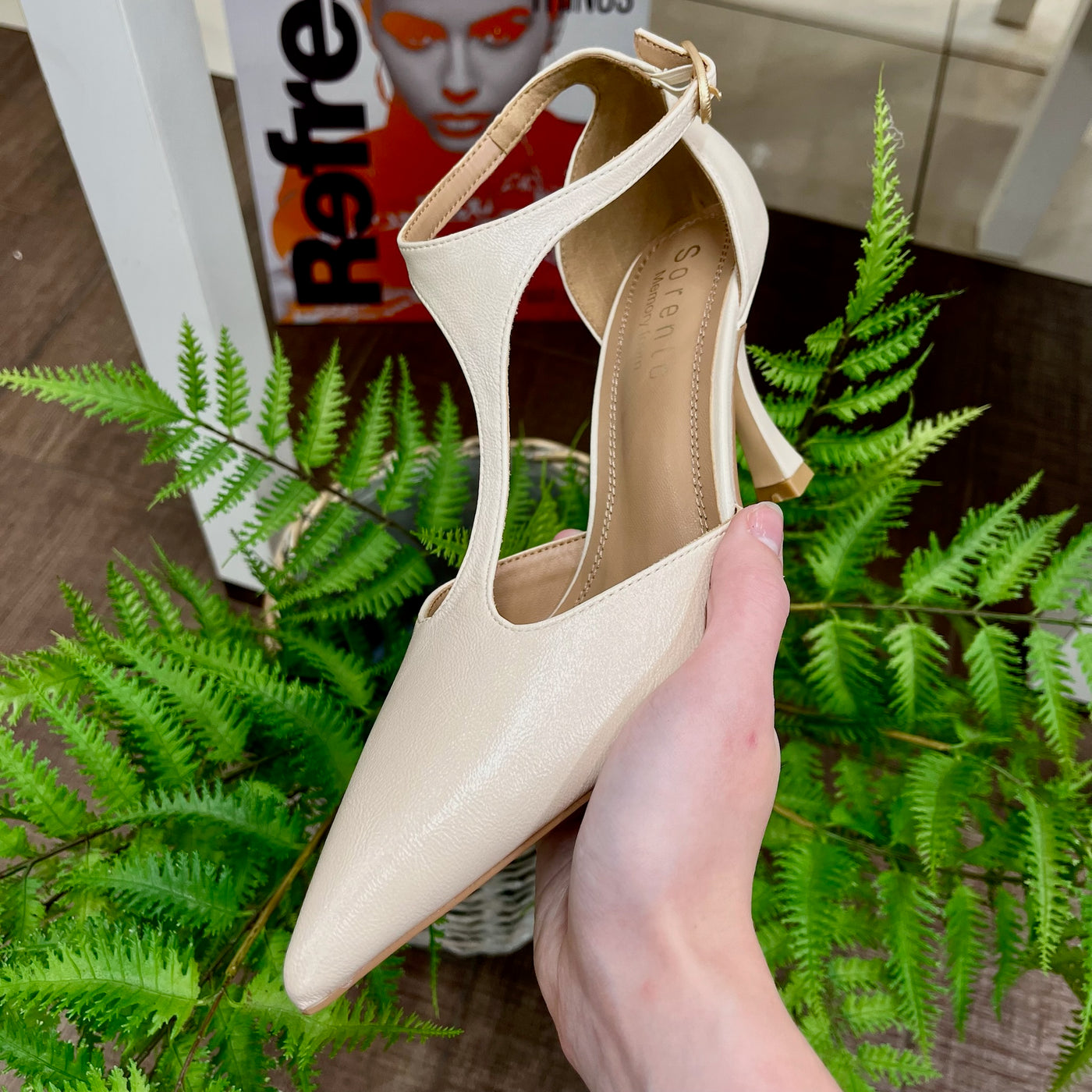 Sorento – Garden Morris Heel in Nude