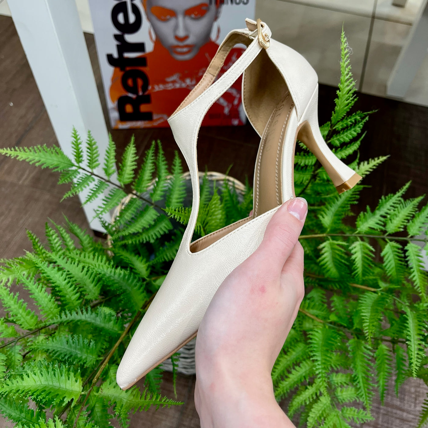 Sorento – Garden Morris Heel in Nude