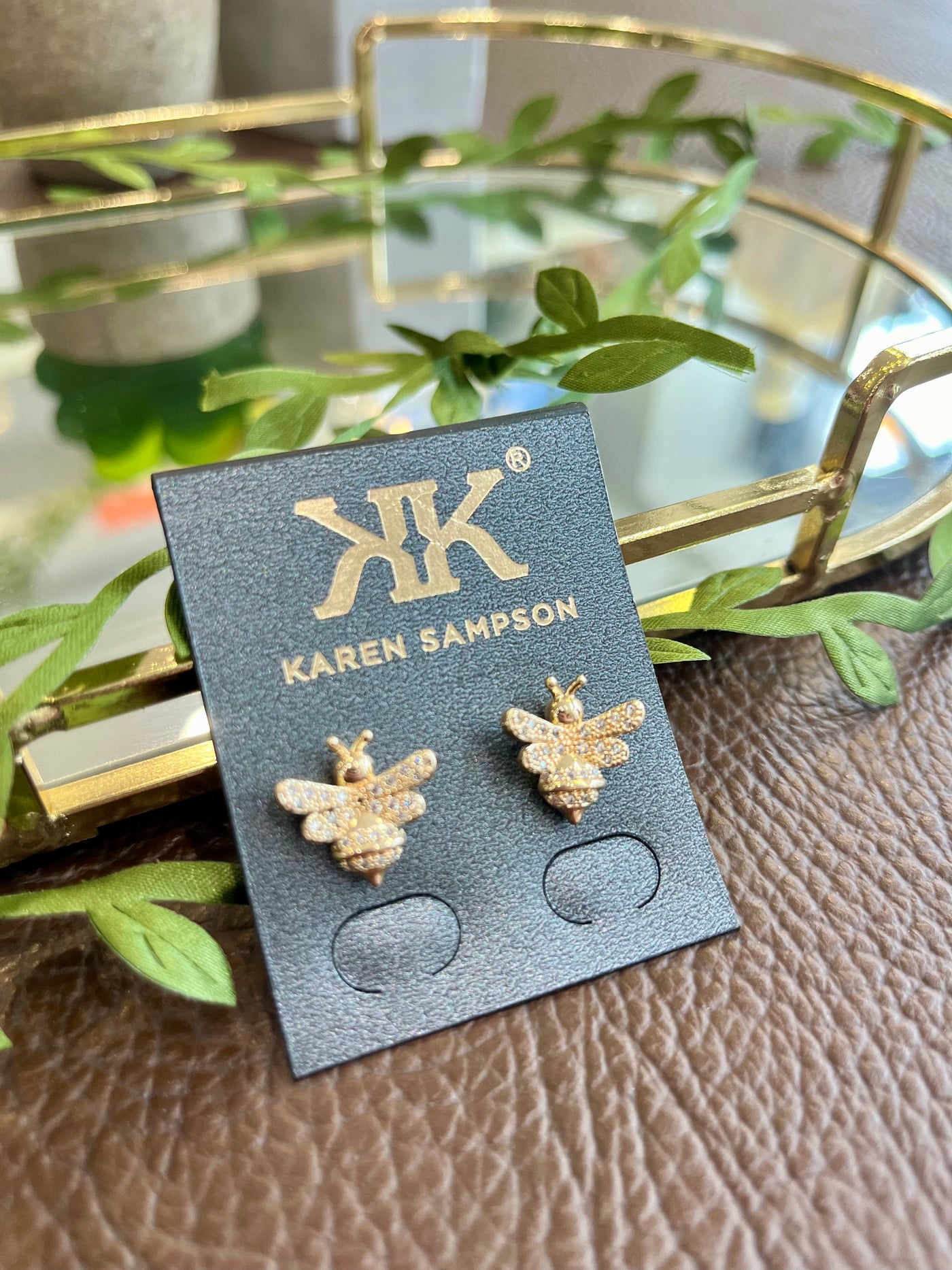 Karen Sampson Gold Bee Earring