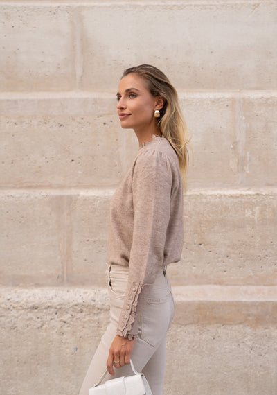 The Daphne Jumper in Taupe