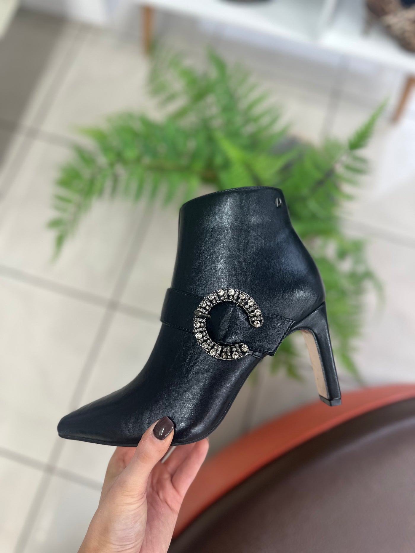 Una Healy – Perfect Match Ankle Boot in Vinyl