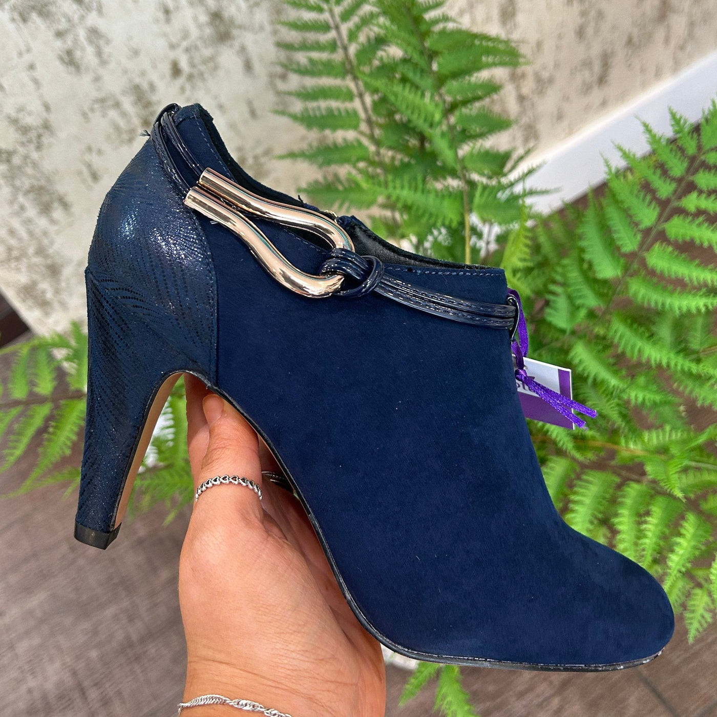 Lotus Navy Gloria Ankle Boot