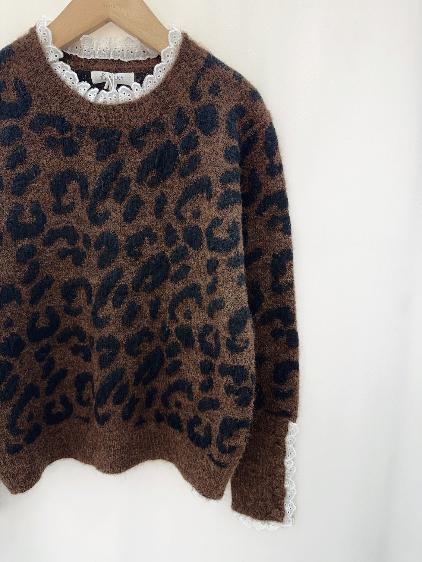 Delilah Leopard Knit in Coffee