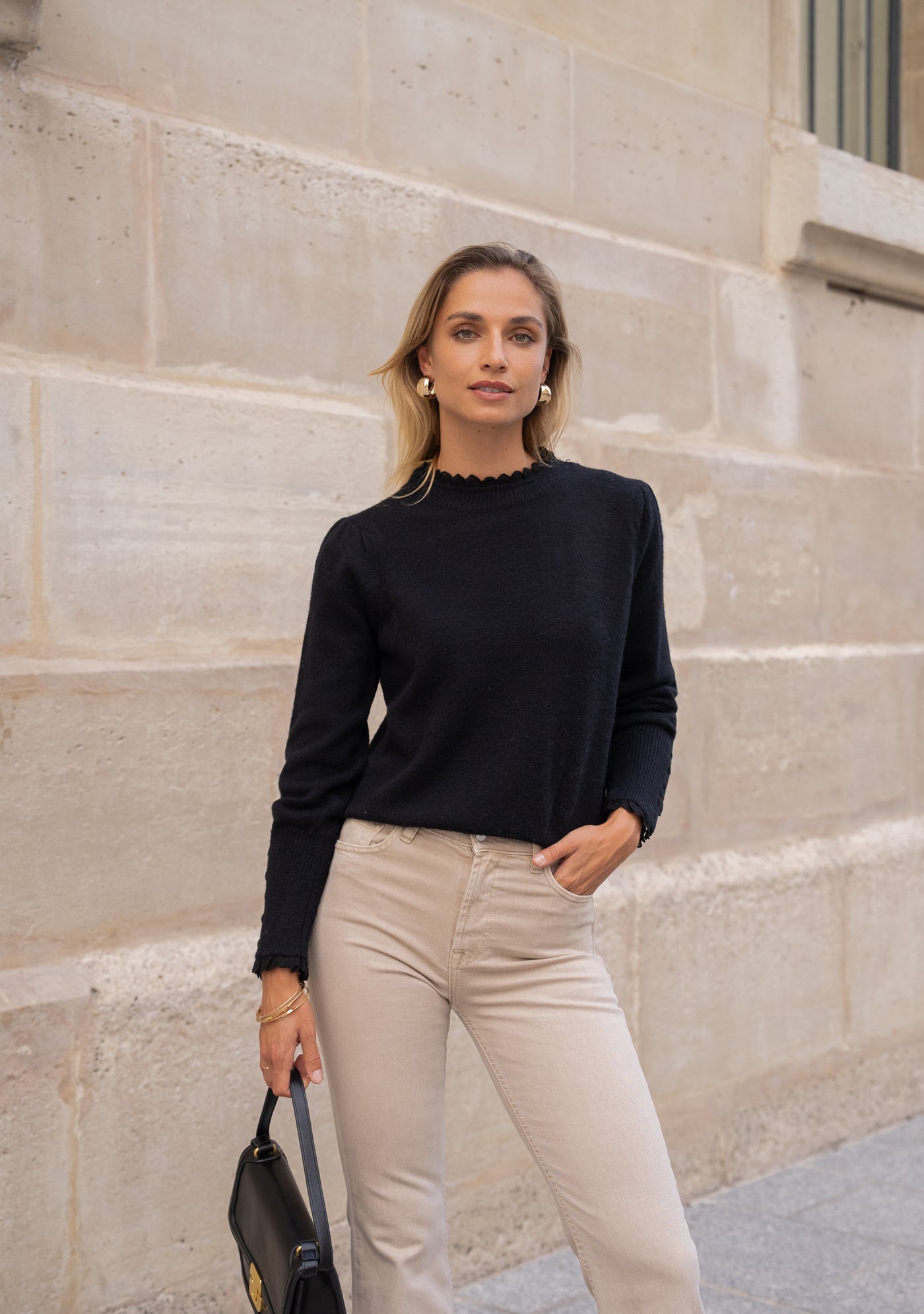 The Daphne Jumper in Black
