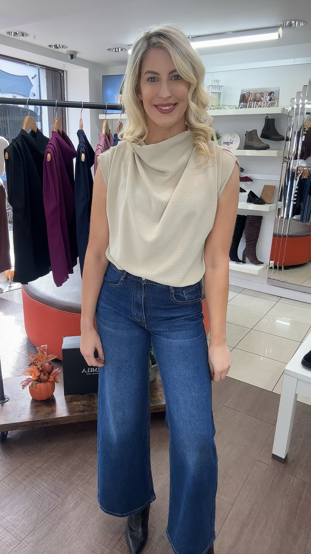Emilia Drape Top