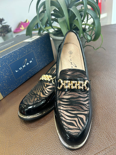 Lunar animal print loafer