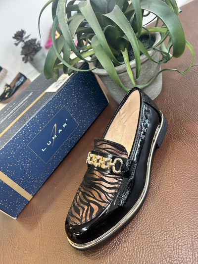 Lunar animal print loafer