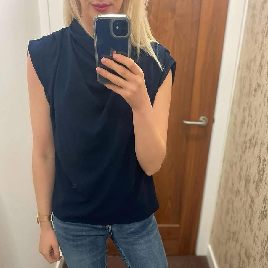 *Best Selling* Emilia Top in Navy