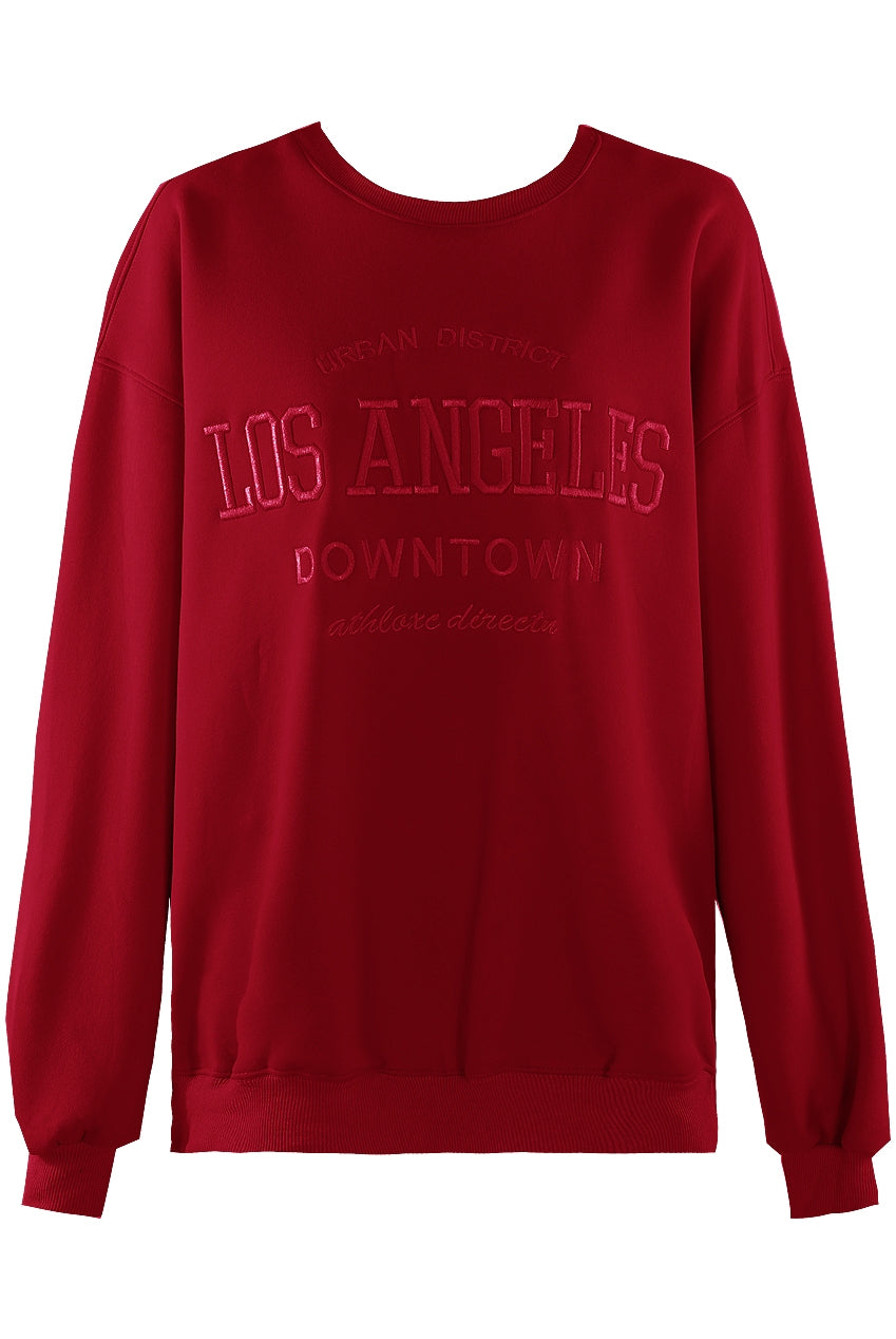 The Chloe LA Sweatshirt in Burgundy