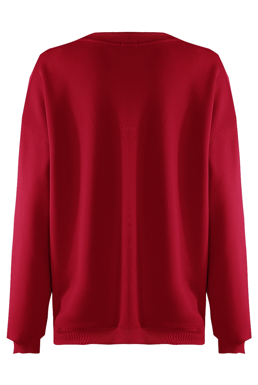 The Chloe LA Sweatshirt in Burgundy