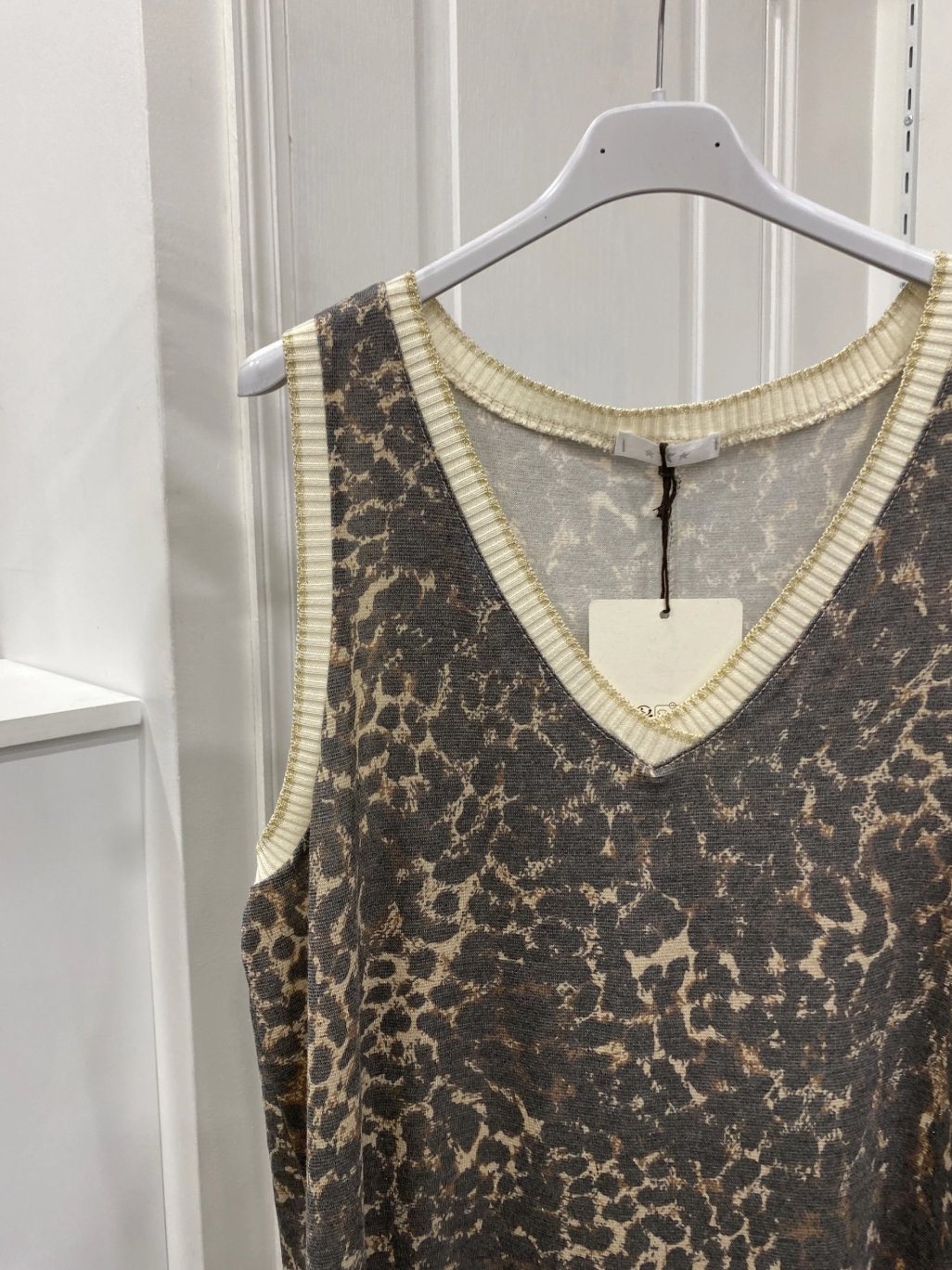 Olivia Dress in Dark Leopard Print