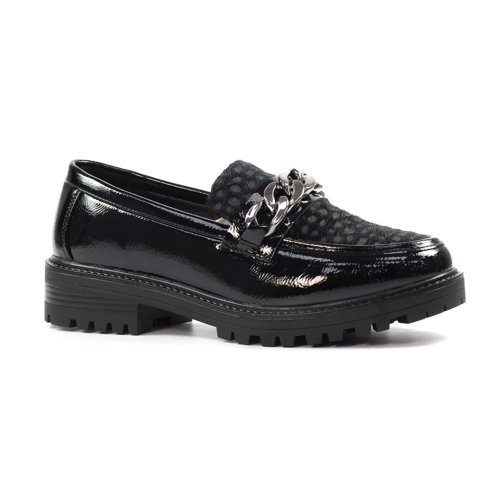 Lunar Checo Black Loafer