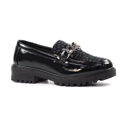 Lunar Checo Black Loafer