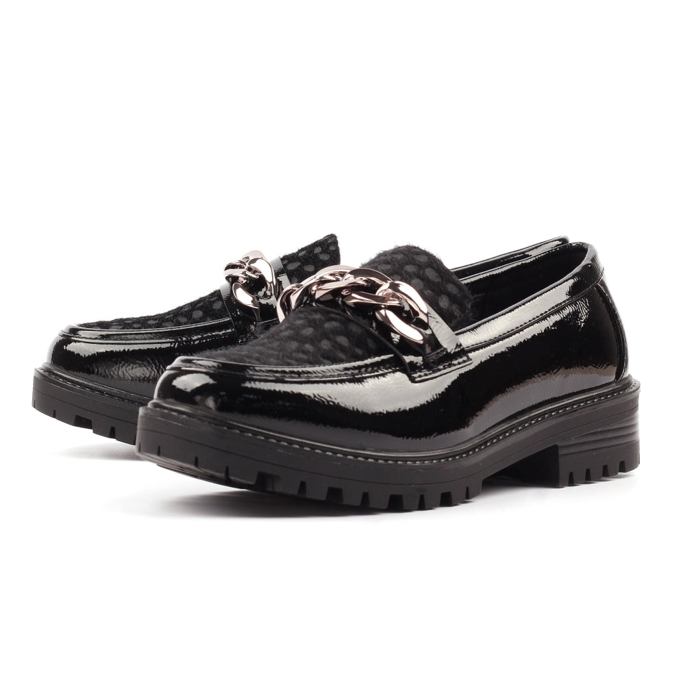 Lunar Checo Black Loafer