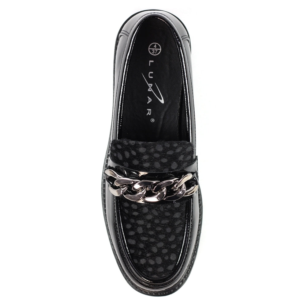 Lunar Checo Black Loafer