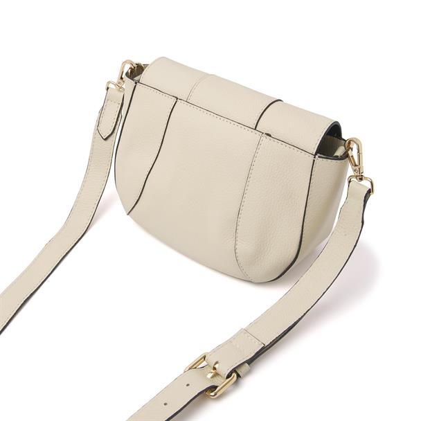 D.R. Amsterdam - Leather Crossbody Bag in Cream