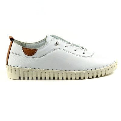 Lunar - Flamborough Leather Shoe in White