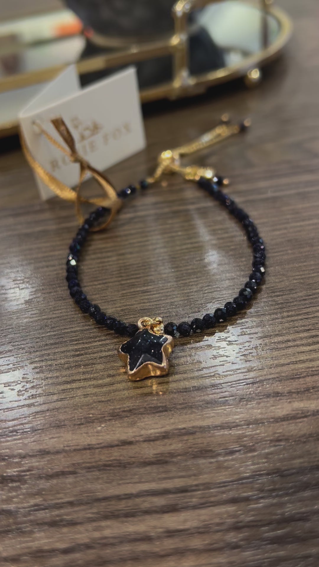 Rosie Fox Navy Star Adjustable Bracelet