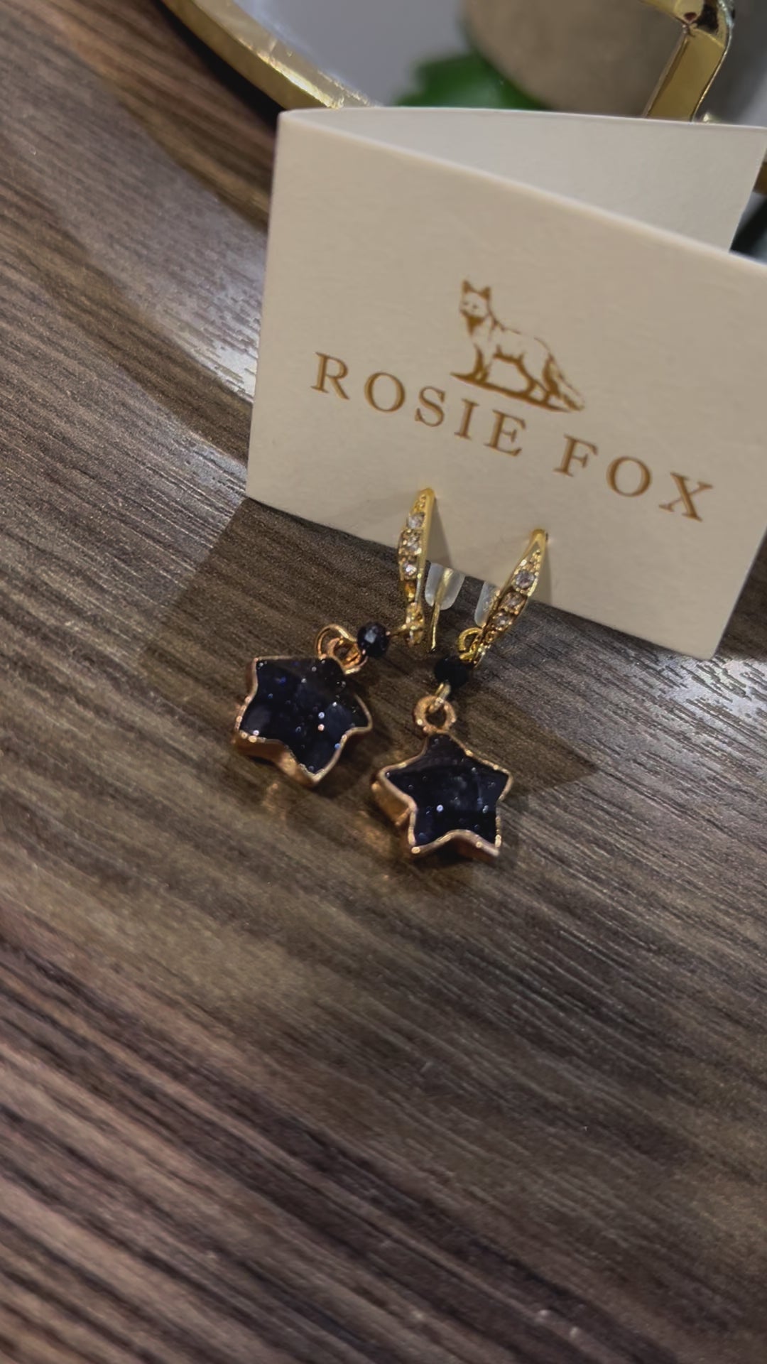 Rosie Fox Navy Star Earrings