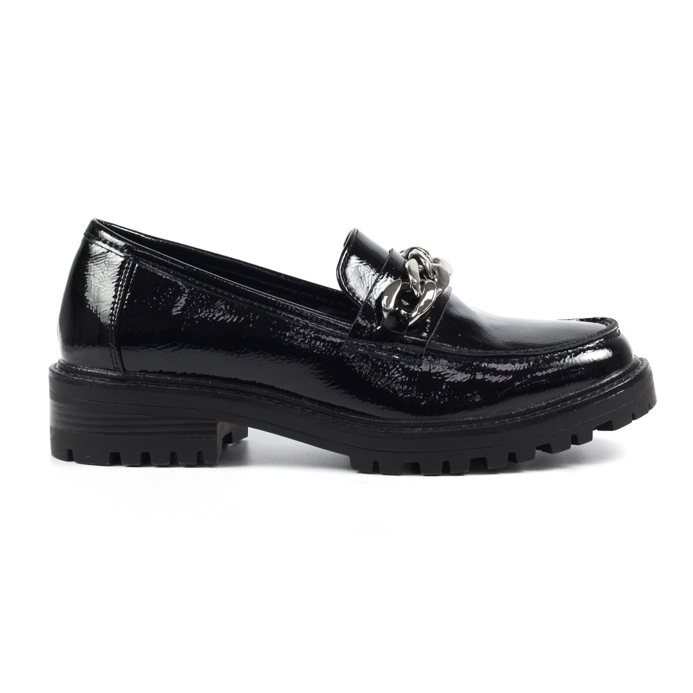 Lunar - Tress Chunky Loafer in Black