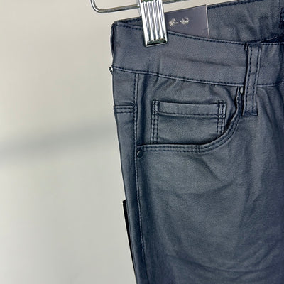 Navy Coated Jeans
