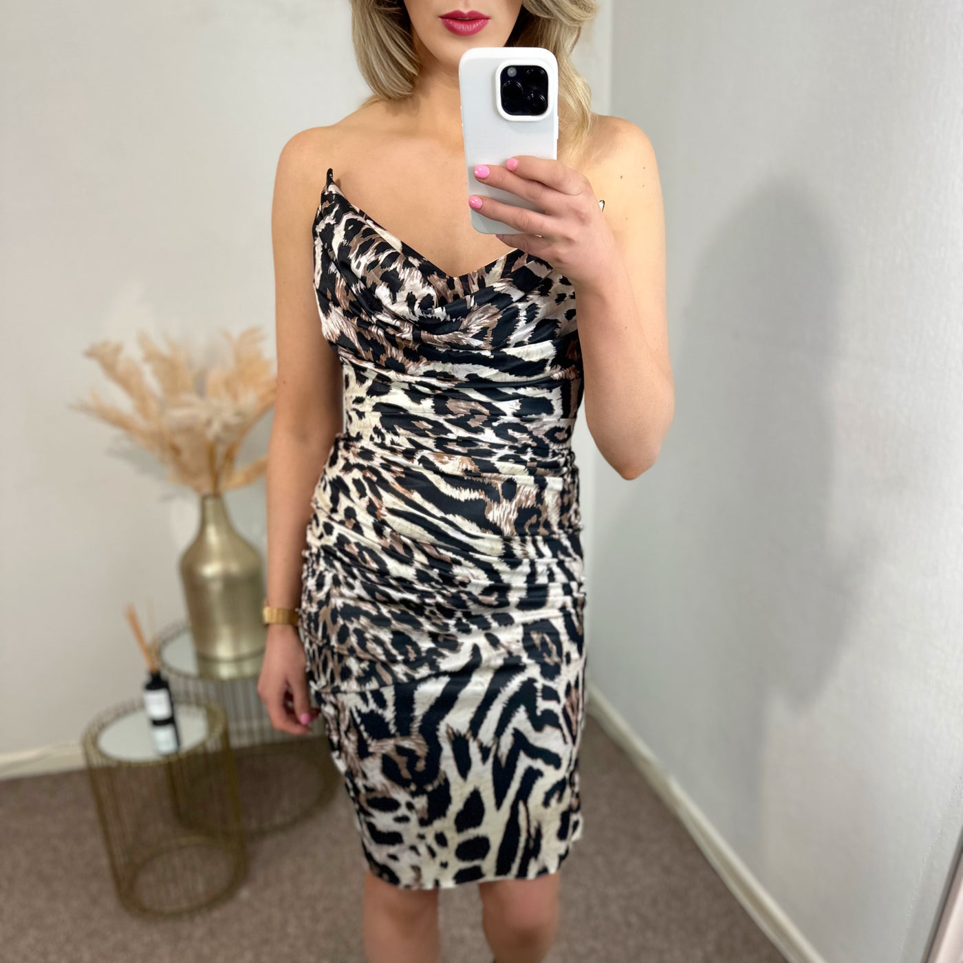 Lucy Leopard Print Dress